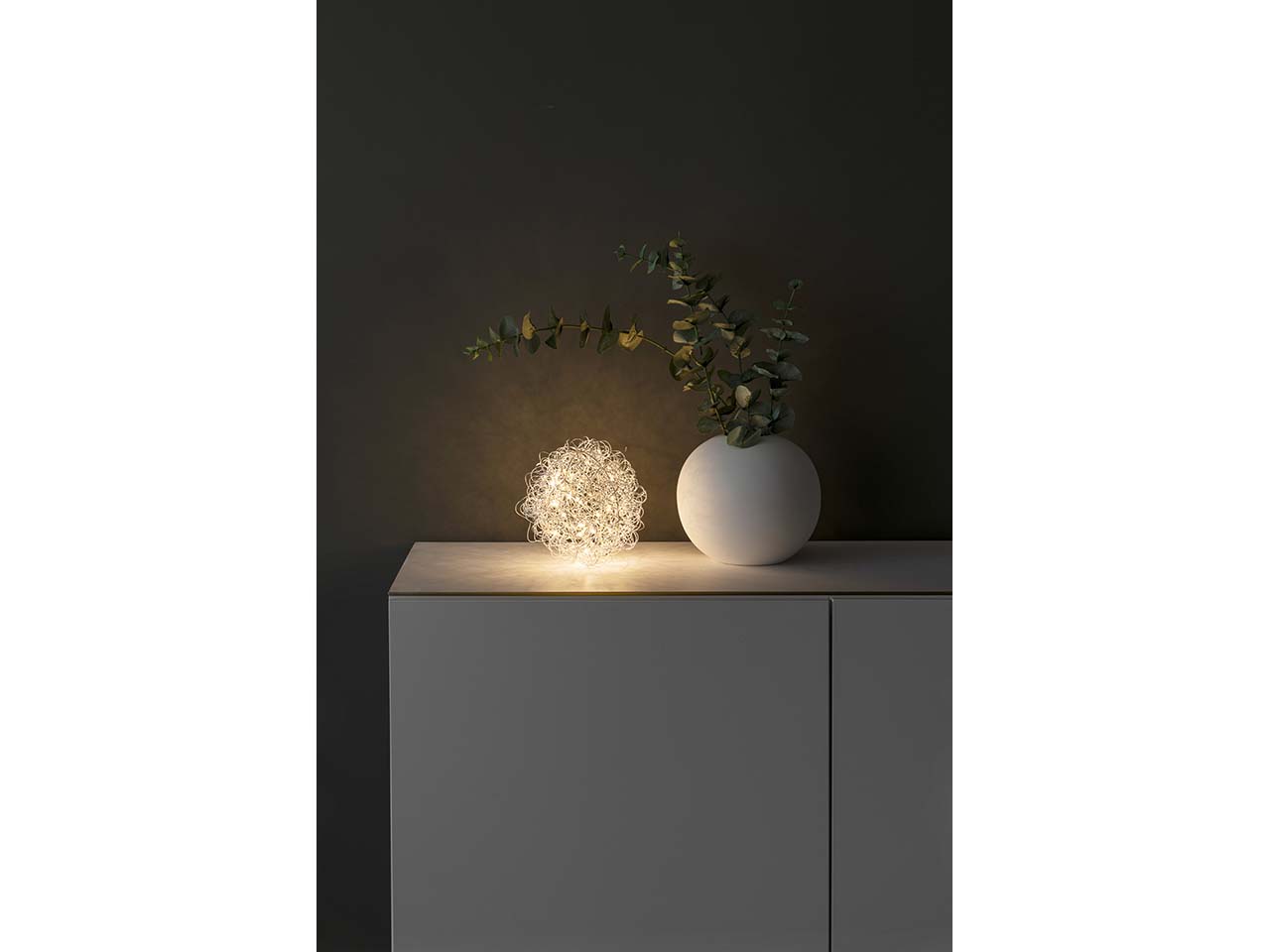 Konstsmide LED-Lichterkette "Drahtball" 40 Dioden warmweiß