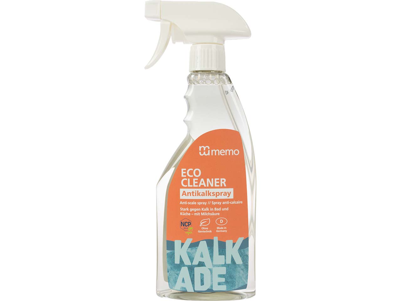memo Antikalk-Spray "ECO CLEANER" mit recyceltem Sprühkopf, 500 ml