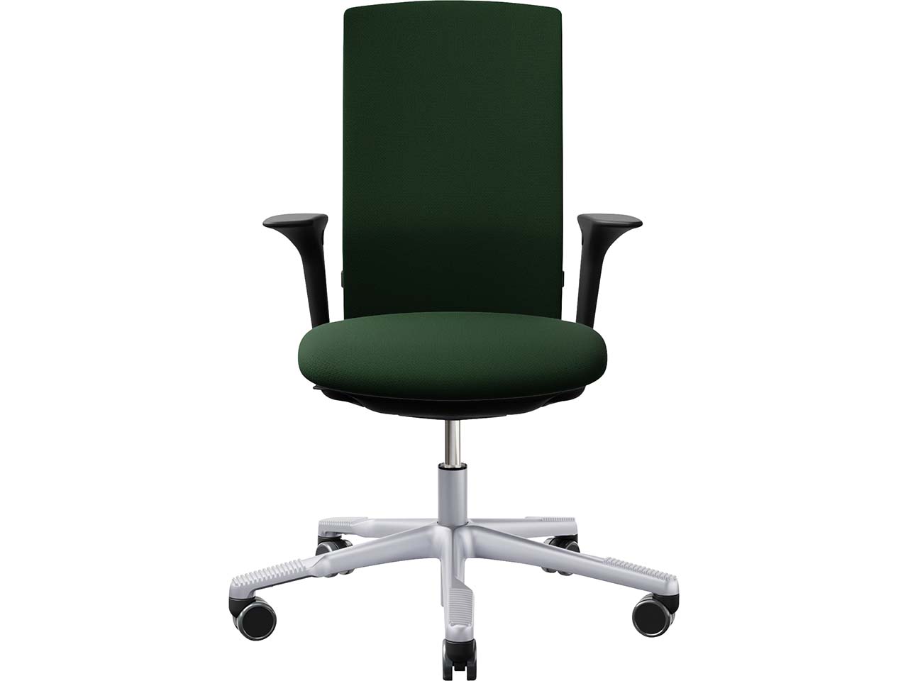 HAG Bürodrehstuhl "Futu 1200-S" mit AL, Gestell: silber, Stoff: "FutuKnit" Forest