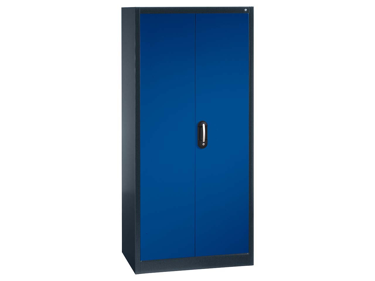 Flügeltürenschrank Anthrazit/Enzianblau (BxTxH) 93x40x195