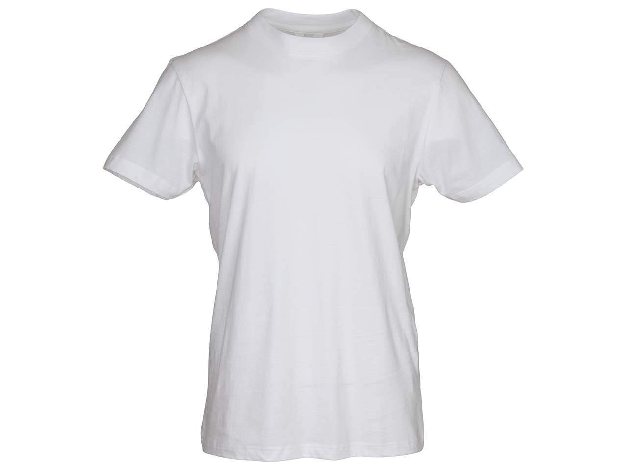 MELA Bio-Herren-T-Shirt "AVAN" mit Rundhalsausschnitt, weiß, Gr. S