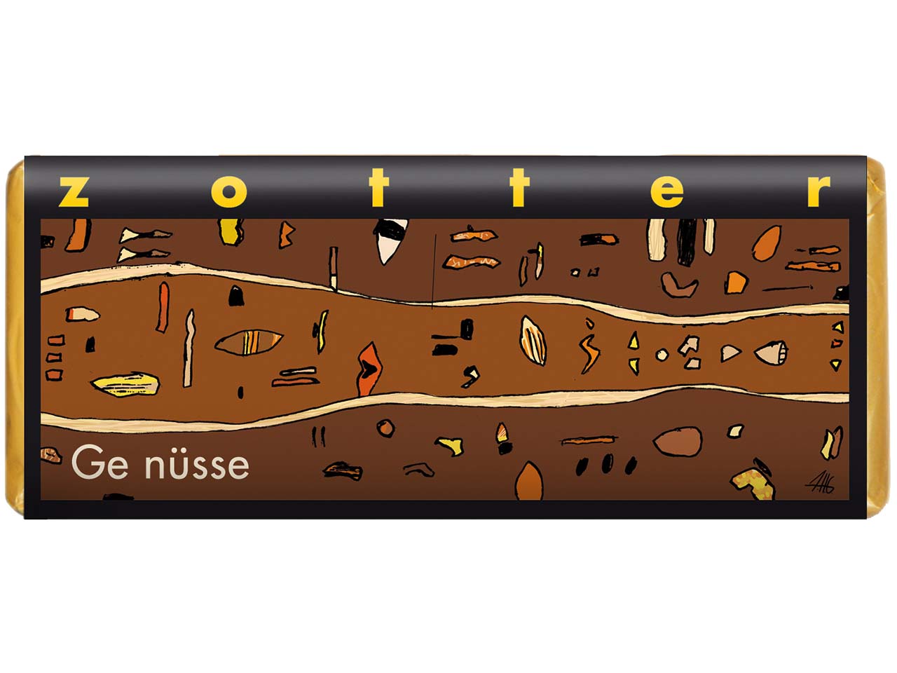 Zotter Bio-Zartbitter-Schokolade "Ge nüsse" 70 g