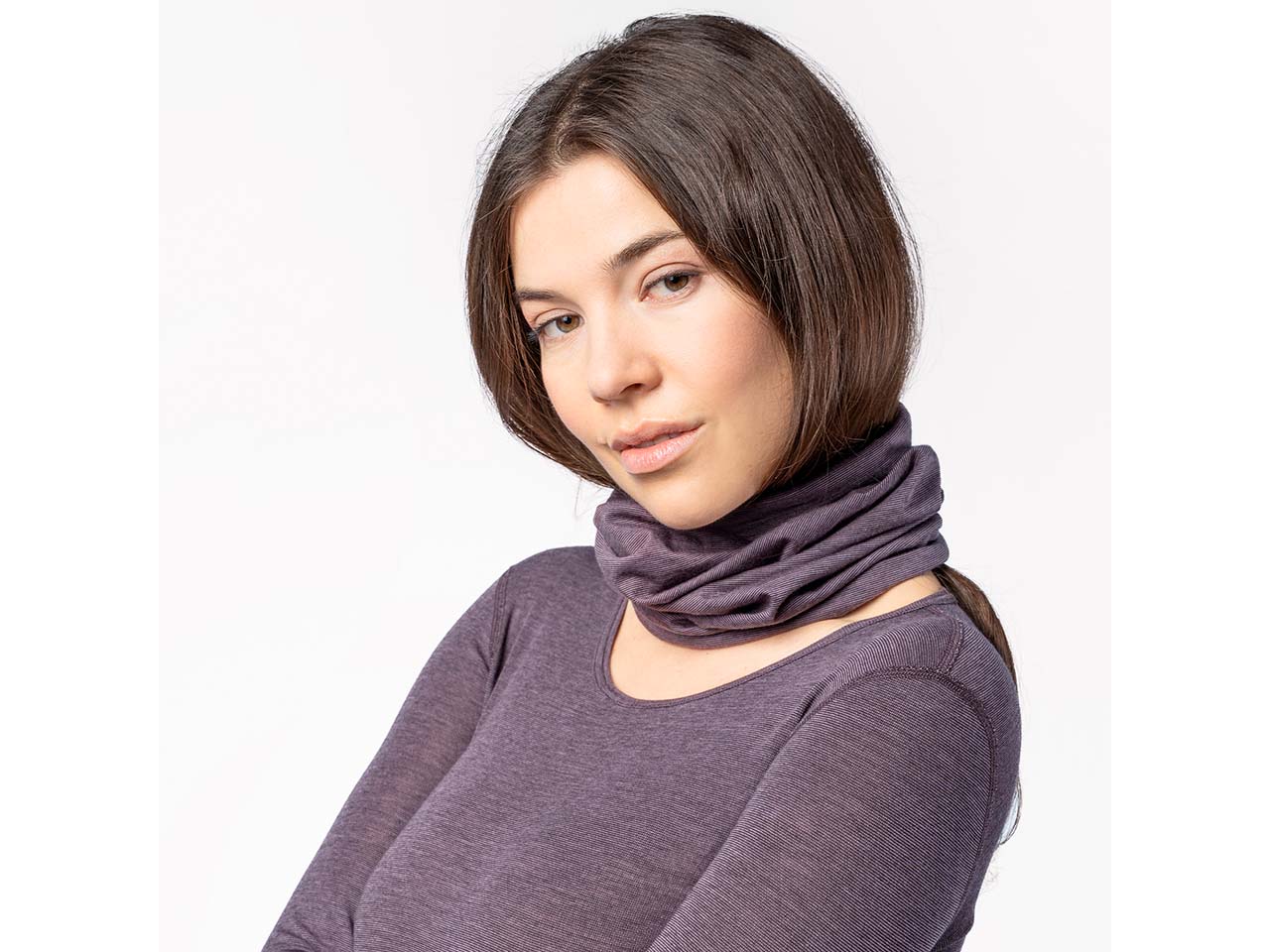 Living Crafts Bio-Multifunktionstuch 'NIKKAS', zinfandel/mauve