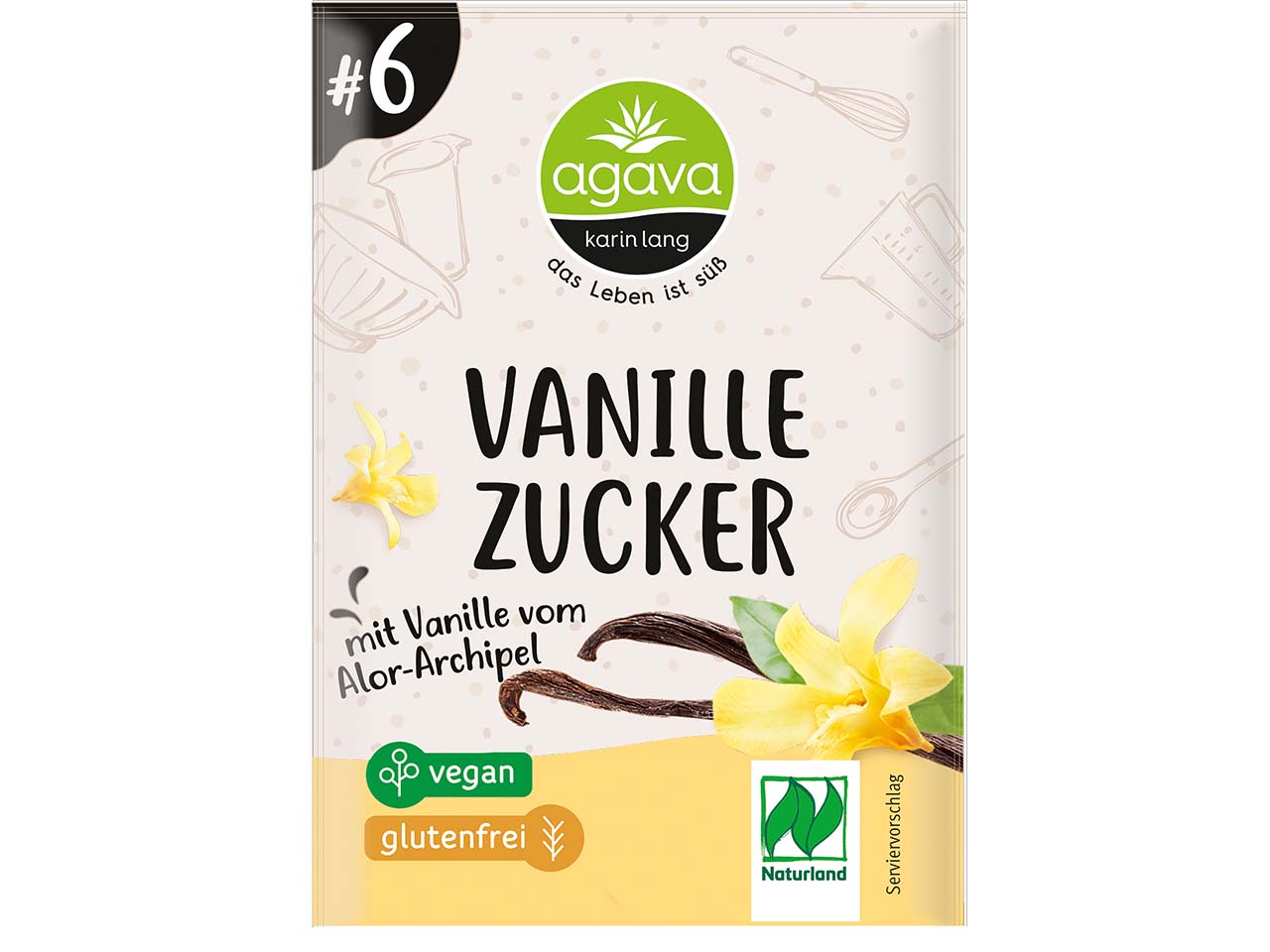 agava Bio-Vanillezucker, 3 x 10 g