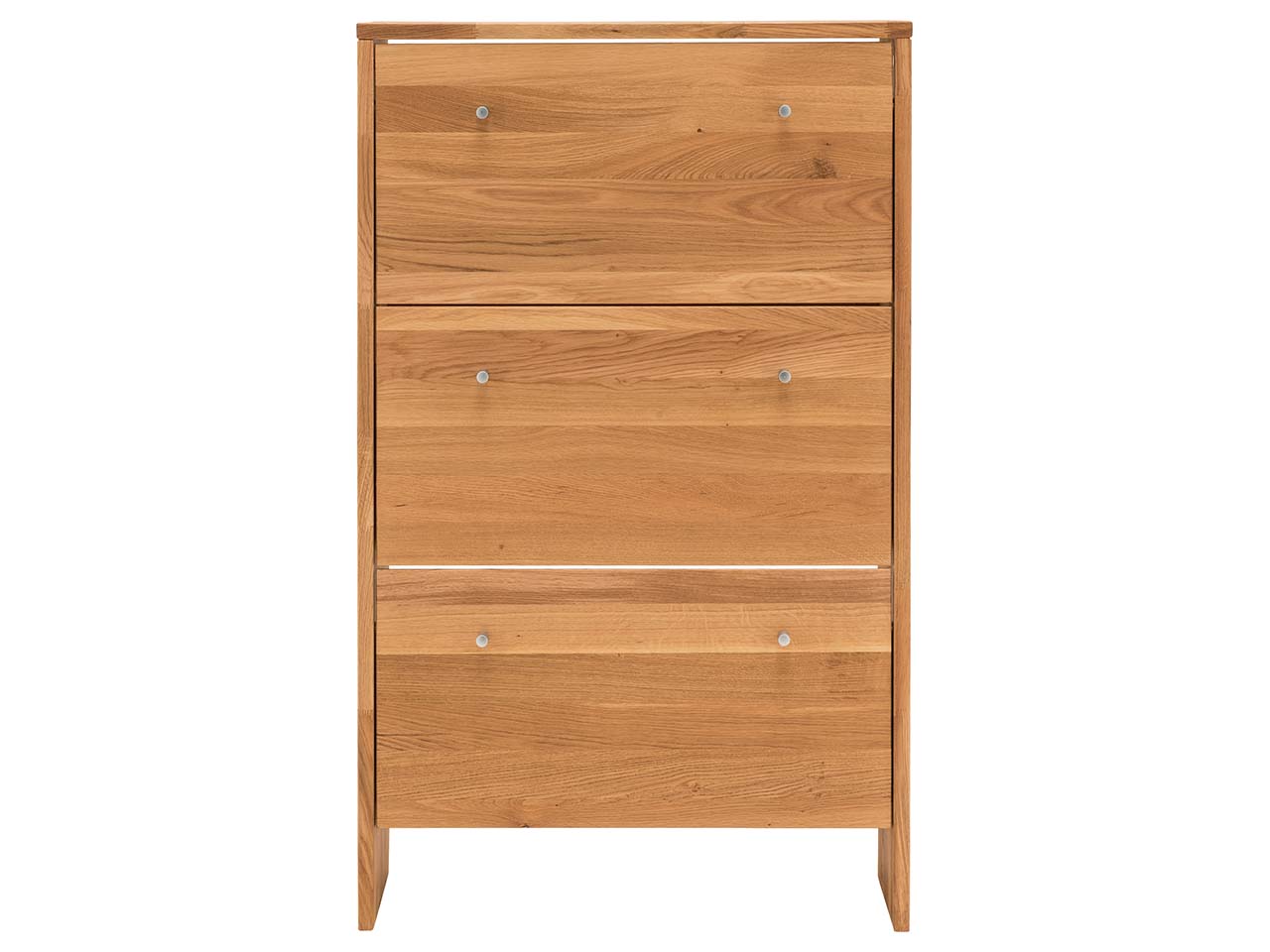 Schuhschrank "Comma" mit 3 Klappen, Wildeiche geölt