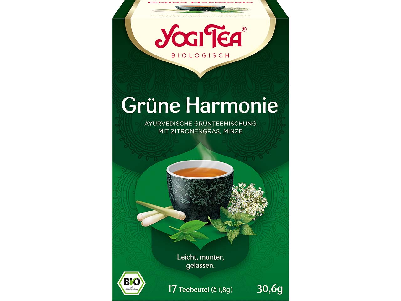 YOGI TEA Bio-Grüntee "Grüne Harmonie", 30,6 g