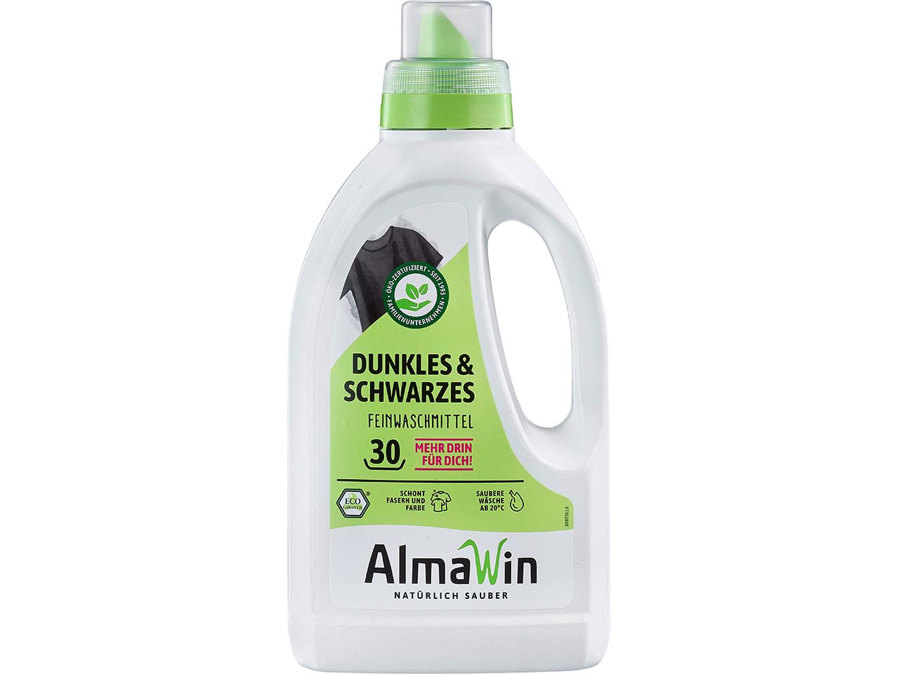 AlmaWin Feinwaschmittel "Dunkles & Schwarzes" Flasche, 0,75 l