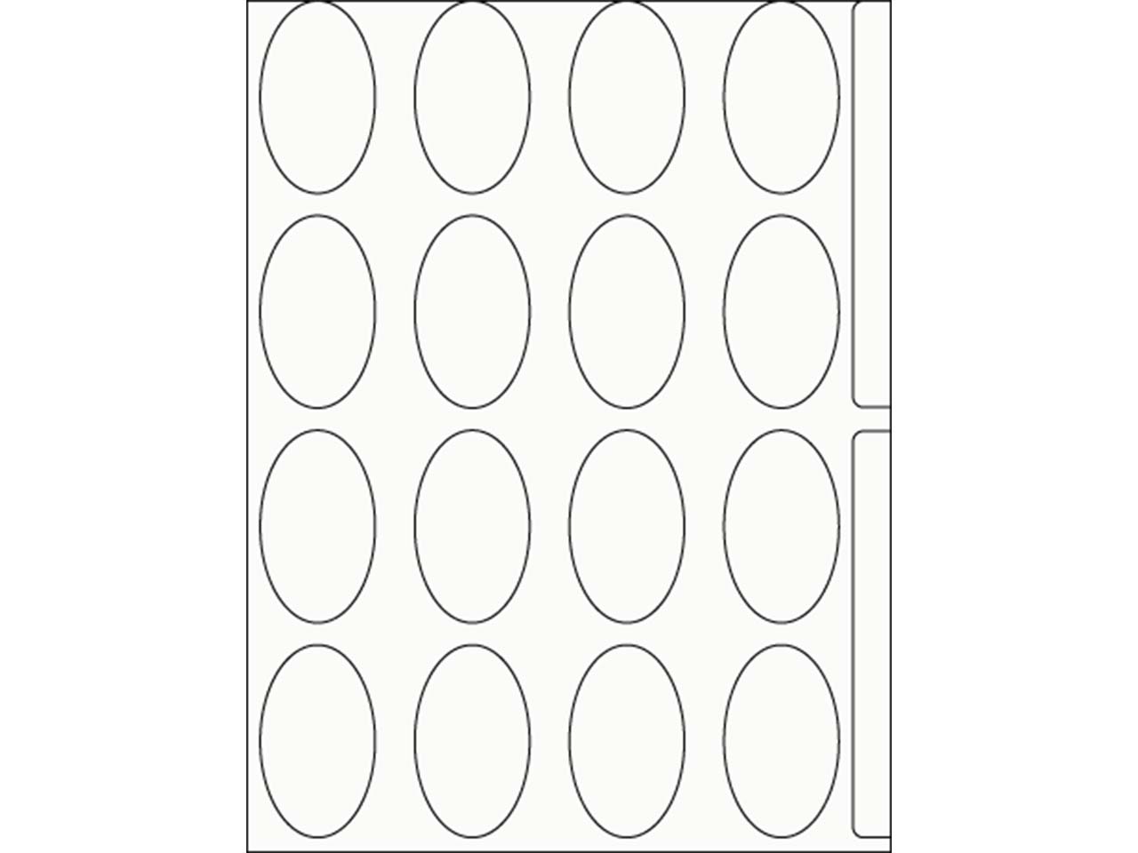 320 Etiketten oval 37 mm