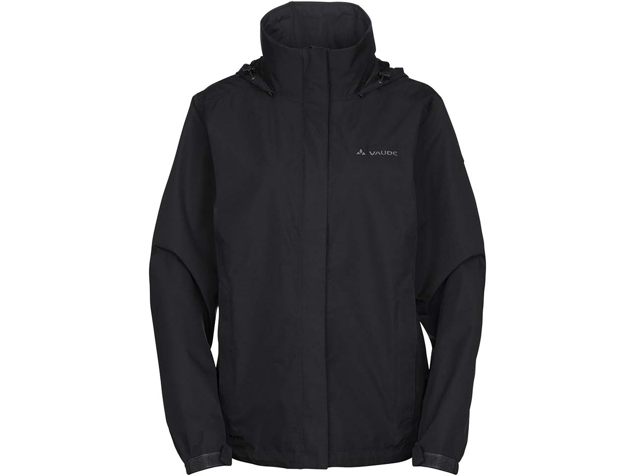 VAUDE Damen-Outdoorjacke 'Escape Light Jacket' mit separatem Kragen, schwarz, Gr. 42
