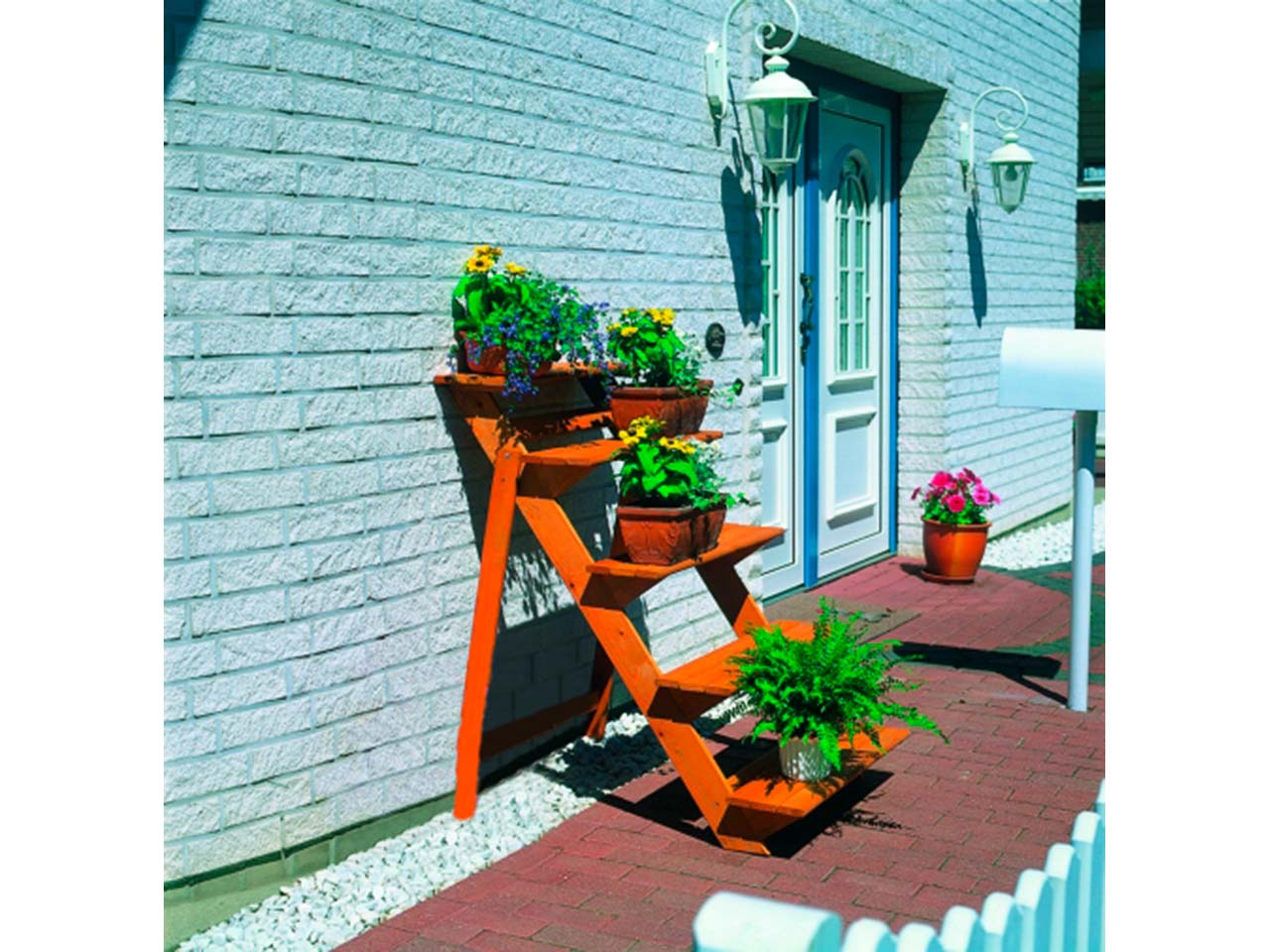 Blumentreppe groß, natur