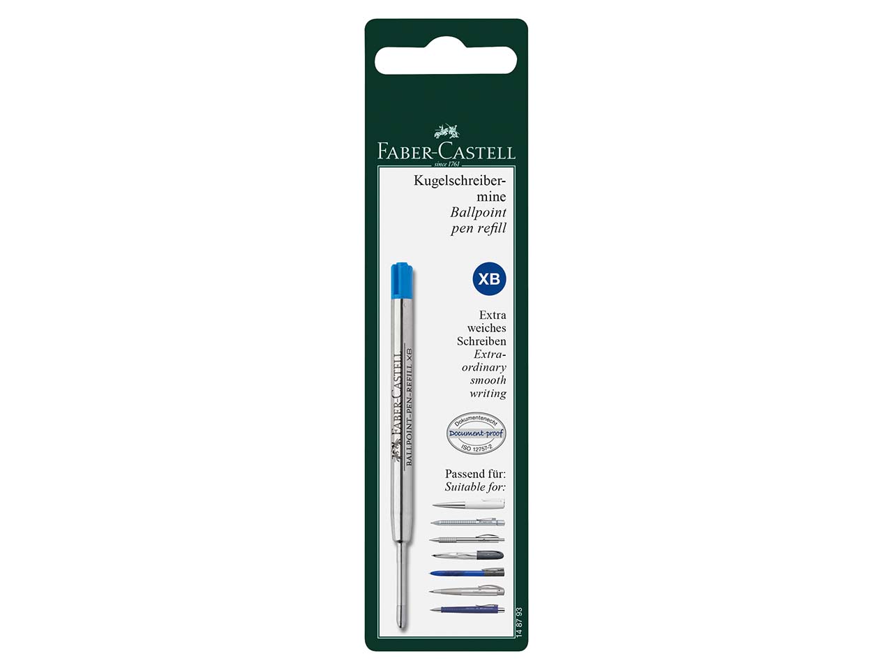Faber-Castell Ersatzmine für Kugelschreiber "Grip" XB blau