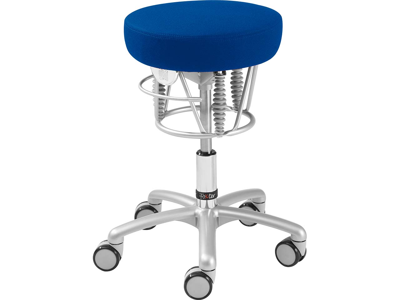 Bewegungshocker BIOSWING 'Foxter' Bezug aus recyceltem Polyester, blau