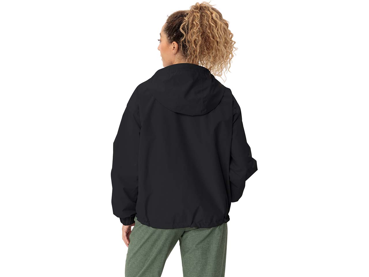 VAUDE Damen-Regenjacke 'Mineo' locker geschnitten, black, Gr. 36