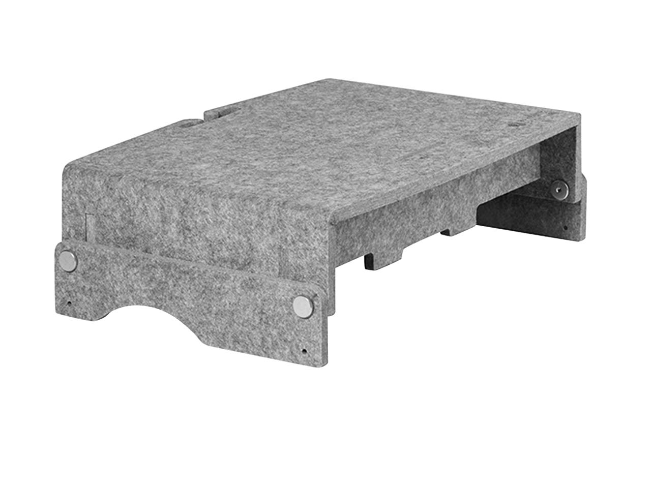 BakkerElkhuizen Monitorständer "Q-riser 110 Circular", grau