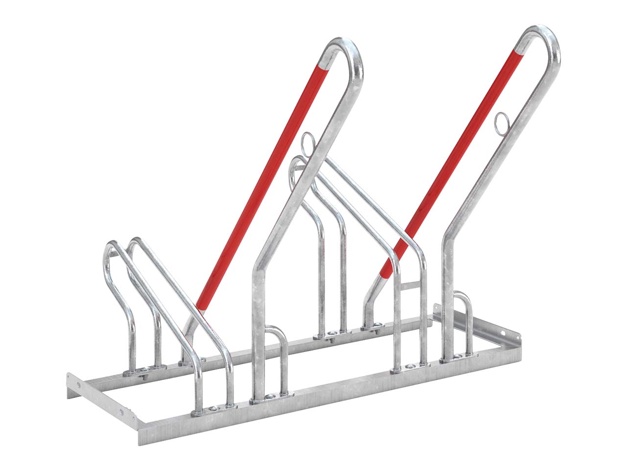Fahrradständer "Anlehnparker 2500 XBF" verzinkt, 2 Einstellplätze (einseitig)
