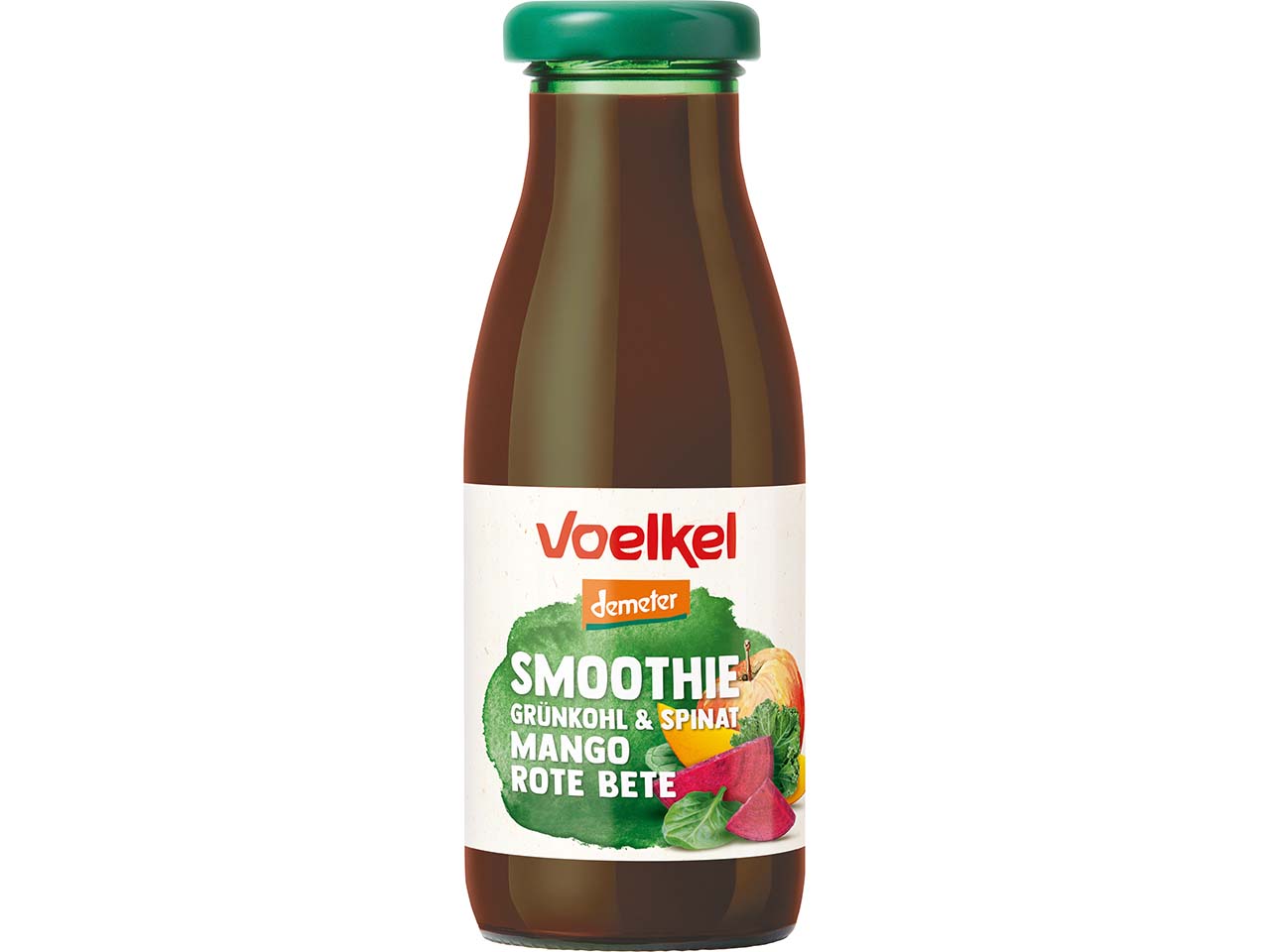 Voelkel Bio-Smoothie Grünkohl & Spinat, Mango, Rote Bete, 250 ml