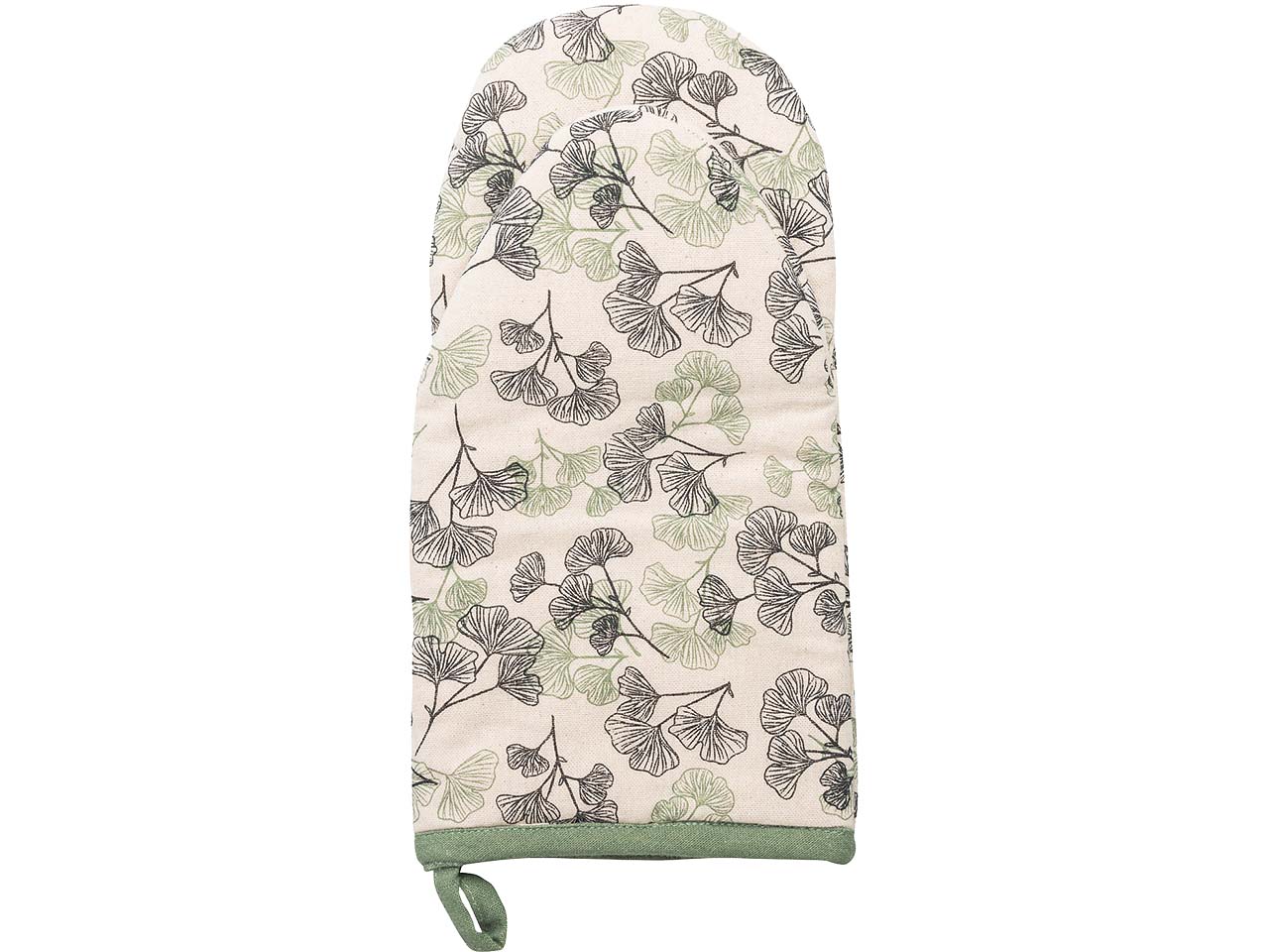 tranquillo Bio-Ofenhandschuhe "LEAVES", beige