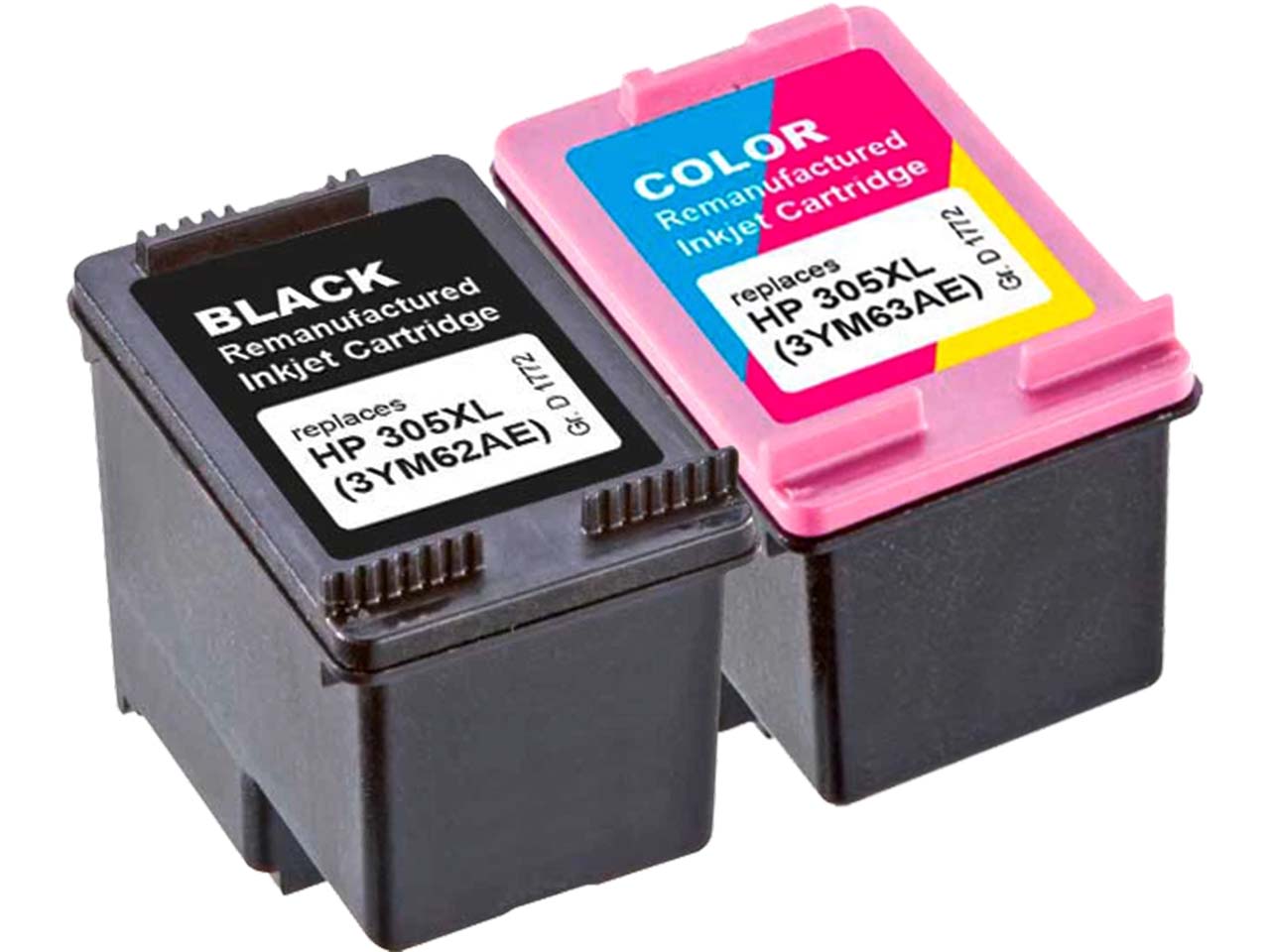 memo 2er Set Druckköpfe hp 305XL schwarz, color