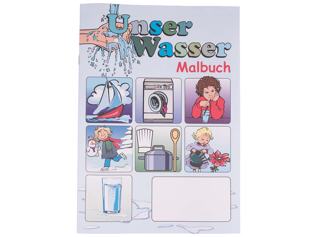 Malbuch "Unser Wasser" Format A4, 12 Seiten