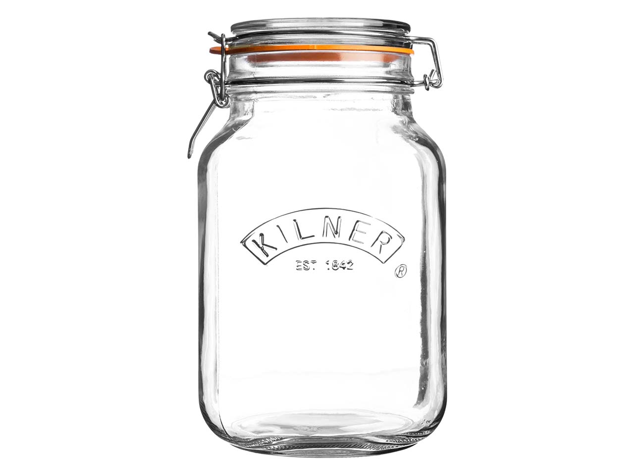 KILNER Vorratsglas "Quadratisch" mit Bügelverschluss 2 l