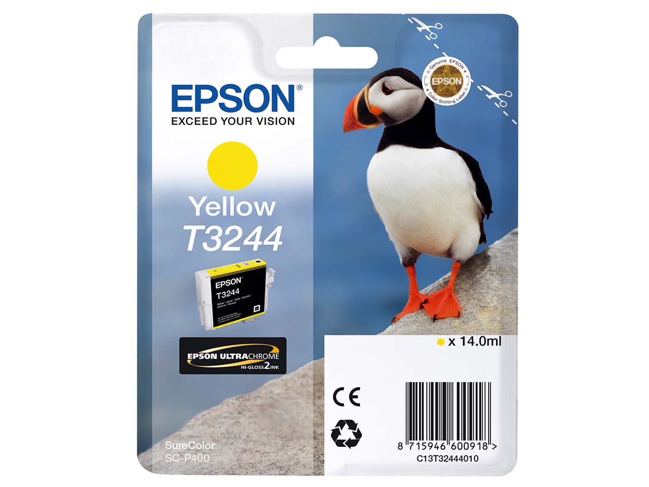 Epson Tintenpatrone T3244 gelb