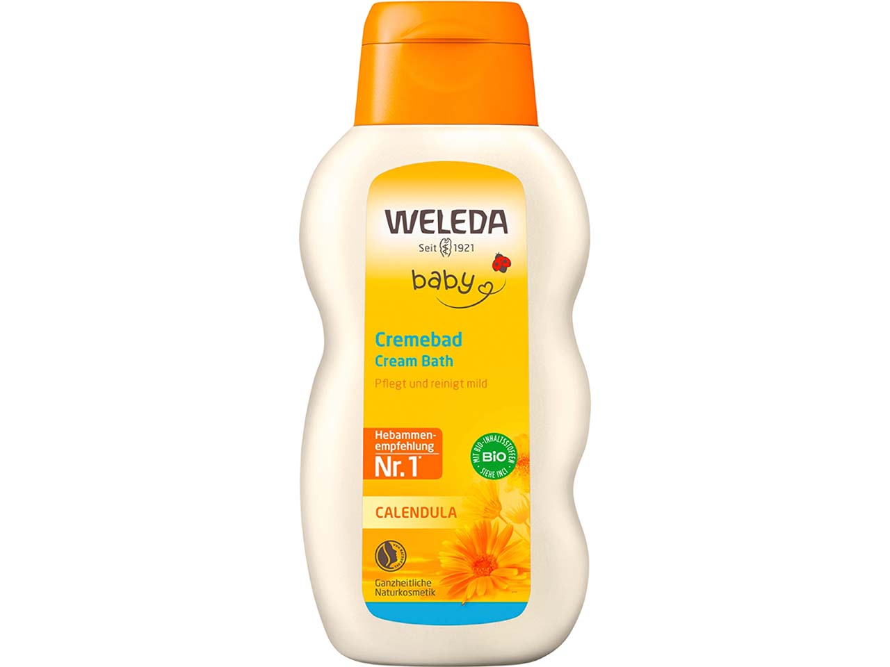WELEDA Bio-Baby-Cremebad mit Calendula, 200 ml