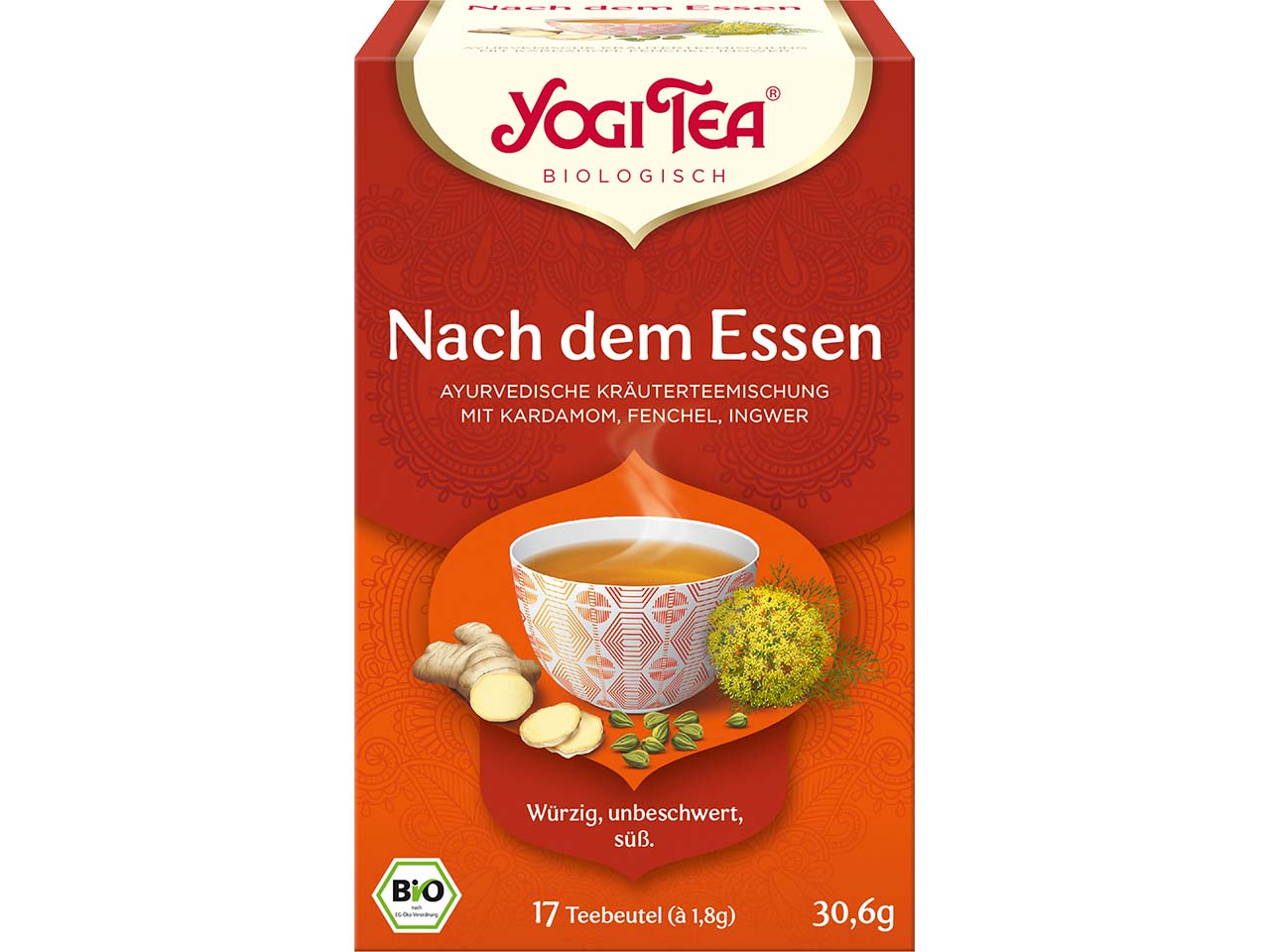 YOGI TEA Bio-Kräutertee "Nach dem Essen", 30,6 g