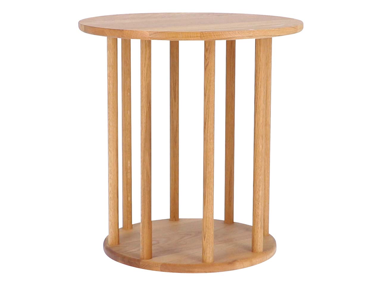 Beistelltisch "roundabout" Ø 50 cm, H 52 cm, Eiche geölt