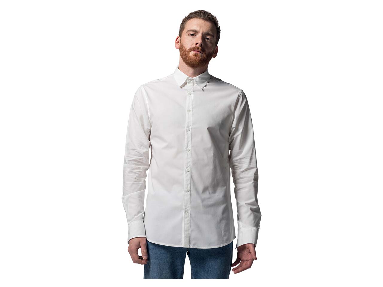 MELA Bio-Herren-Hemd "BASIC" weiß, Gr. XL