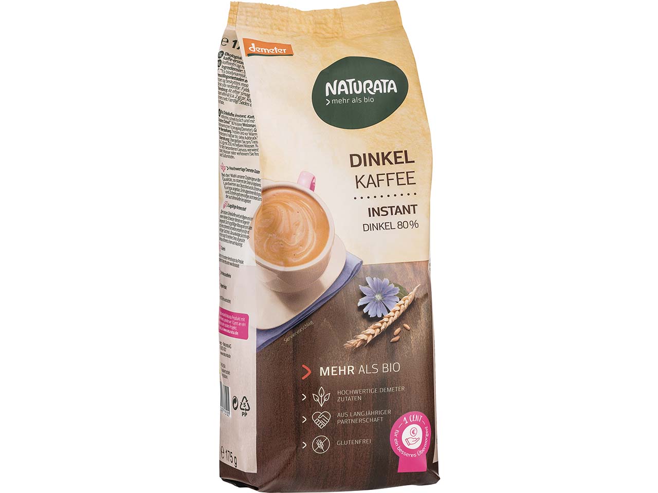 NATURATA Bio-Instant-Dinkelkaffee, demeter-zertifiziert, 175 g NATURATA Bio-Instant-Dinkelkaffee, demeter-zertifiziert, 175 g