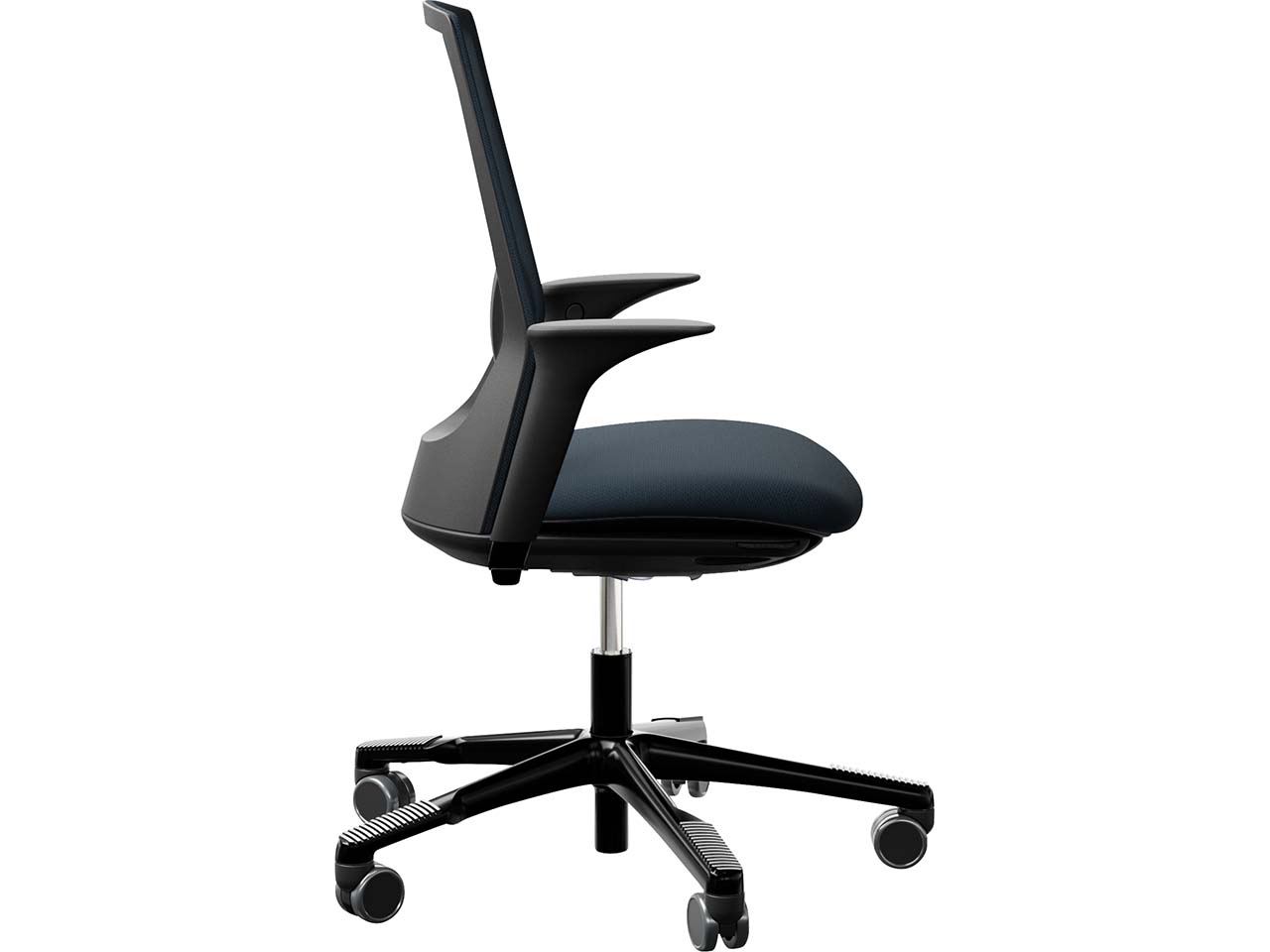 HAG Bürodrehstuhl "Futu mesh 1100-S" mit AL, Gestell: schwarz, Stoff: "FutuKnit" Dusk