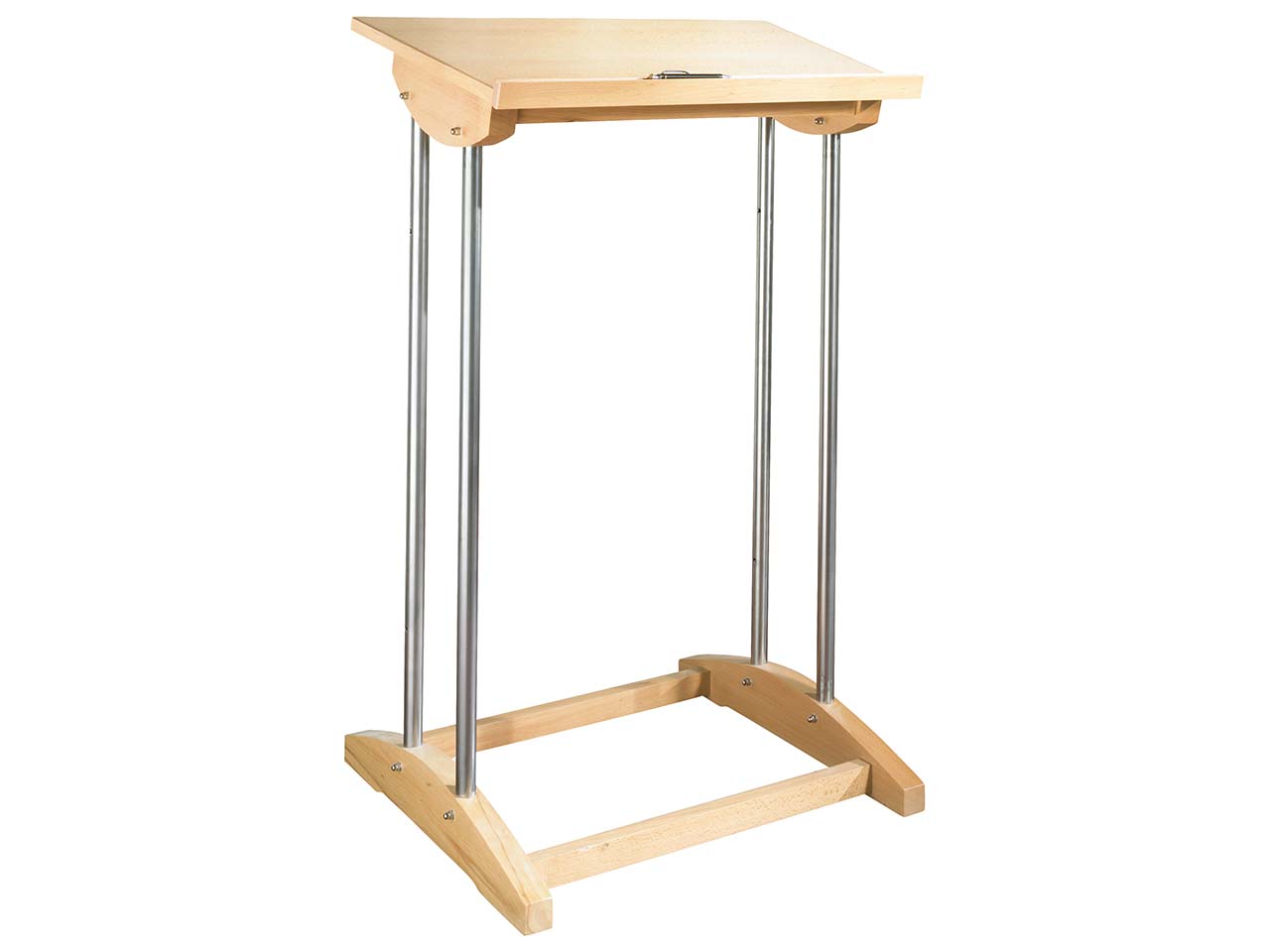 "Stand" Buche/Edelstahl geölt