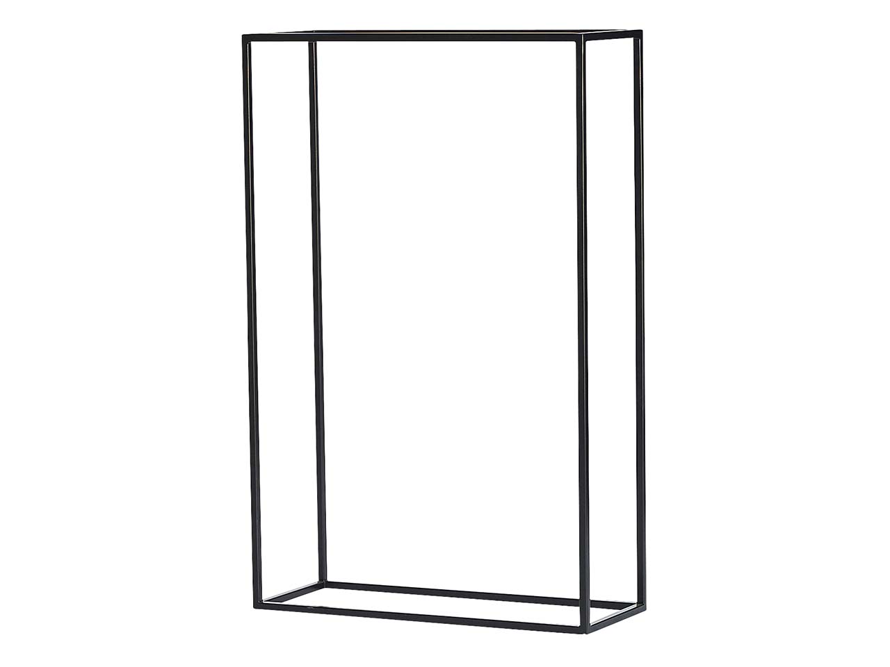 Kaminholzgestell 'holzmaxx' B 64 x T 25 x H 100 cm, Stahl pulverbeschichtet, schwarz