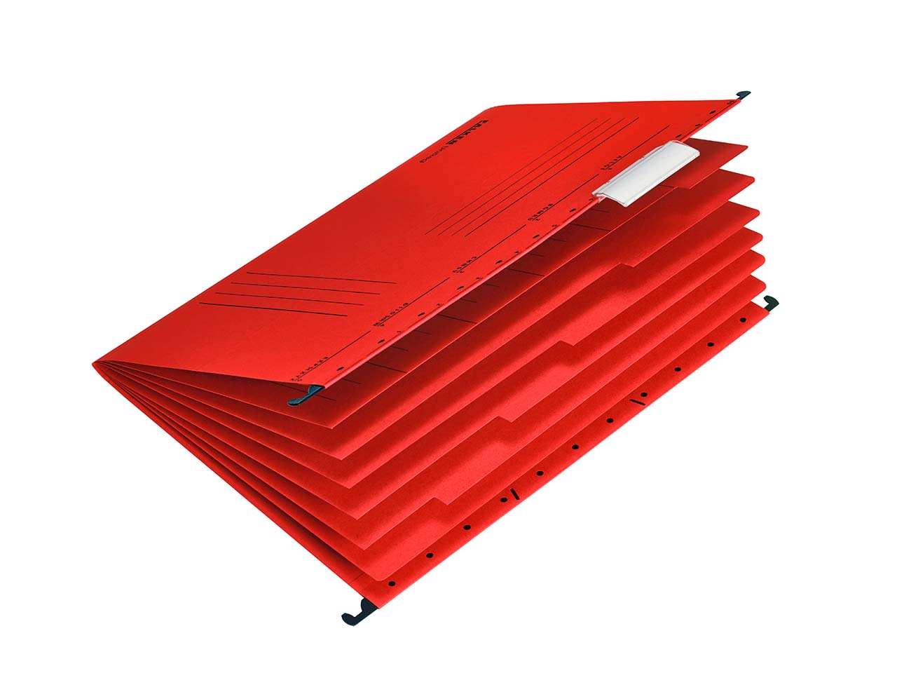 20 Falken Projekt- und Personalmappe "UniReg" mit 6 Trennblättern rot