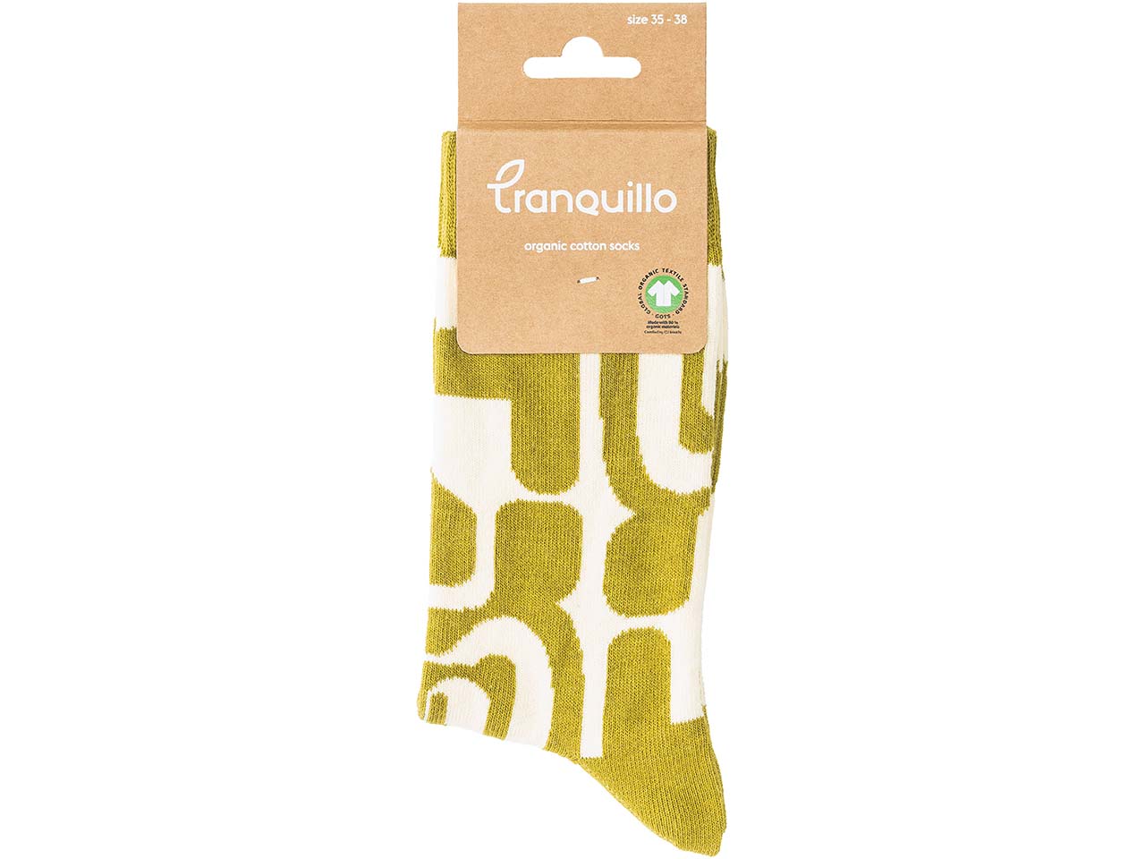 tranquillo Bio-Socken "ABSTRACT", pear, Gr. 35/38