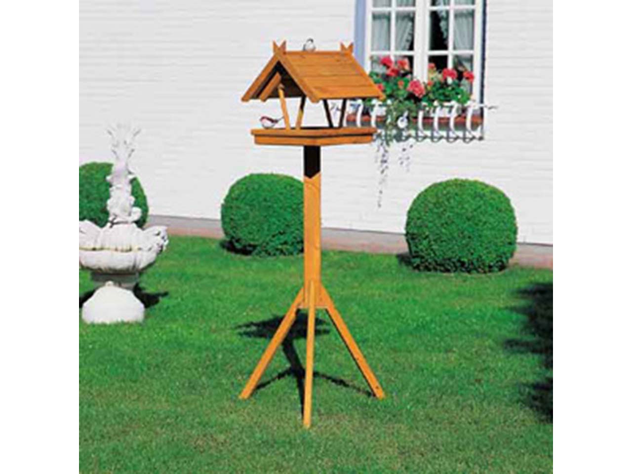 Vogelhaus "Rhön" mit Fußkreuzständer