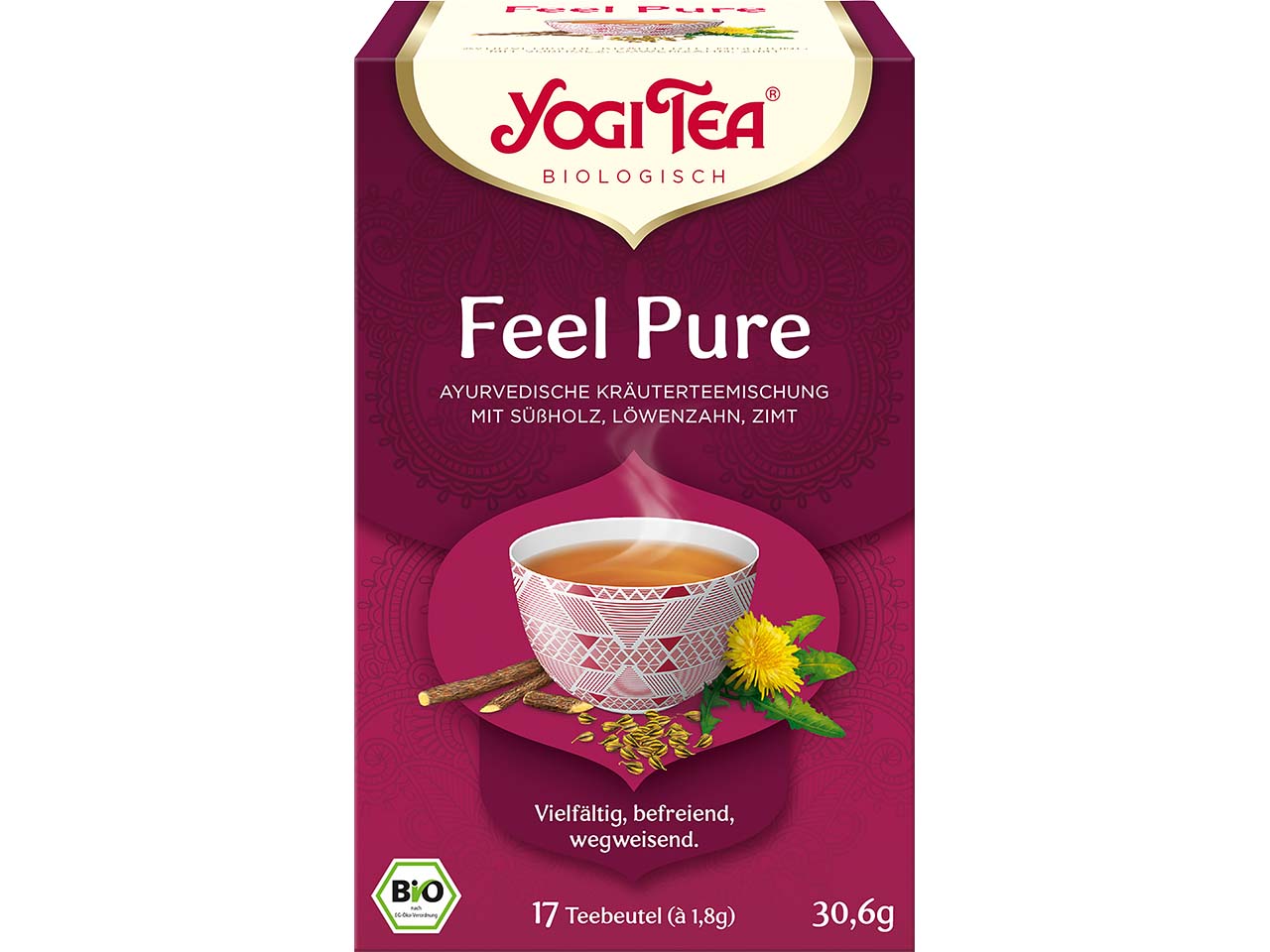 YOGI TEA Bio-Kräutertee "Feel Pure", 30,6 g