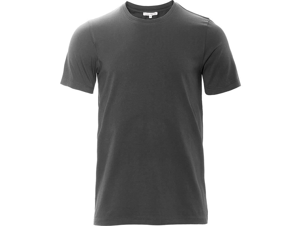 Living Crafts 2er-Pack Bio-Herren-T-Shirt 'TAWIN' mit Rundhalsausschnitt, black, Gr. M