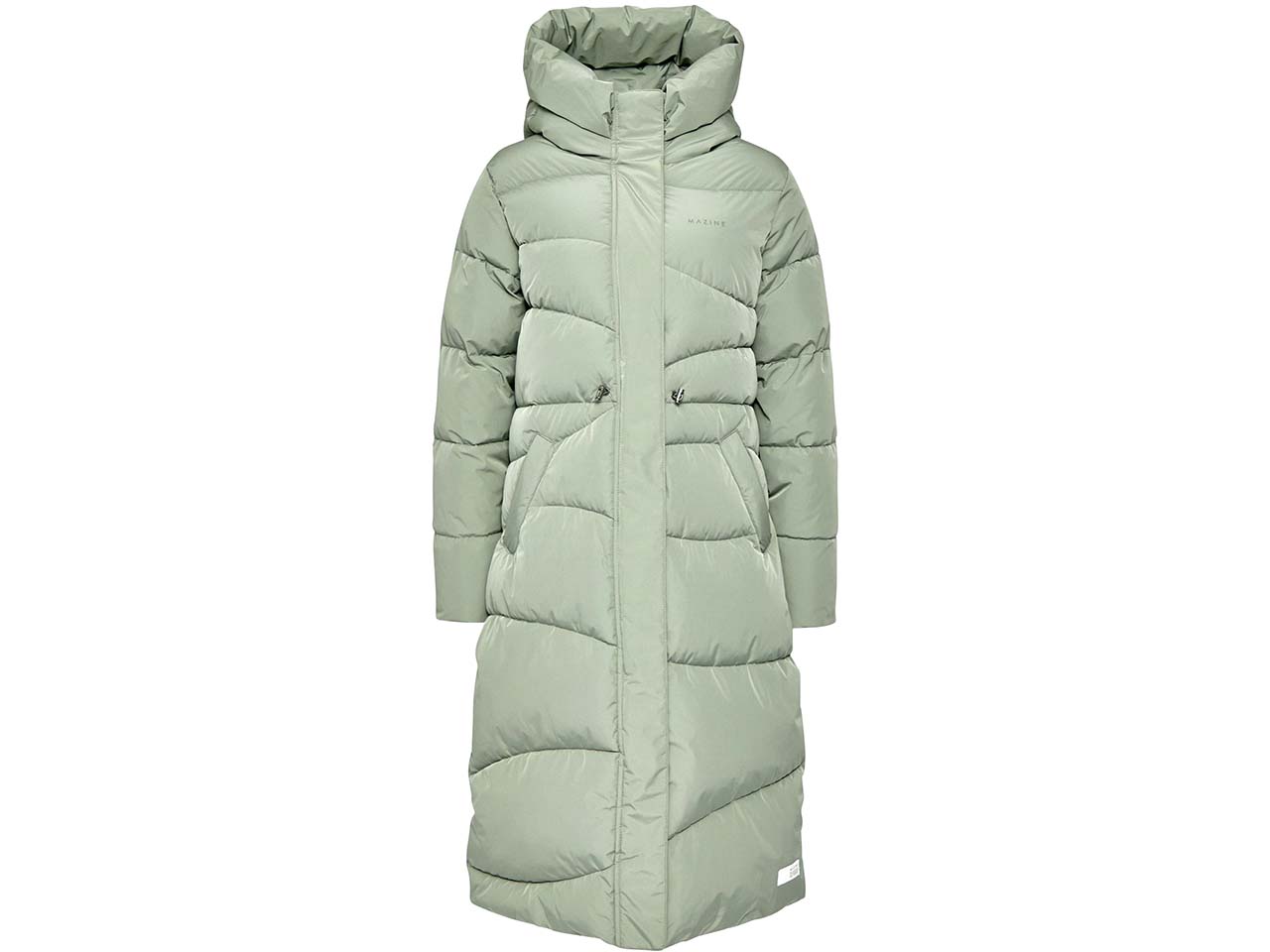 MAZINE Damen-Steppmantel "Wanda" mit Rippenbündchen, sea green, Gr. XS