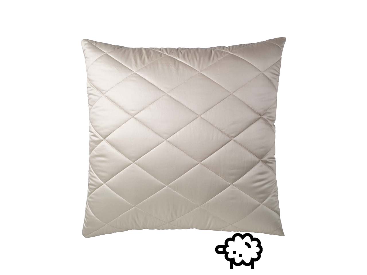 Prolana Baumwoll-Steppkissen 80x80cm S.1400g SSW-Kügel.