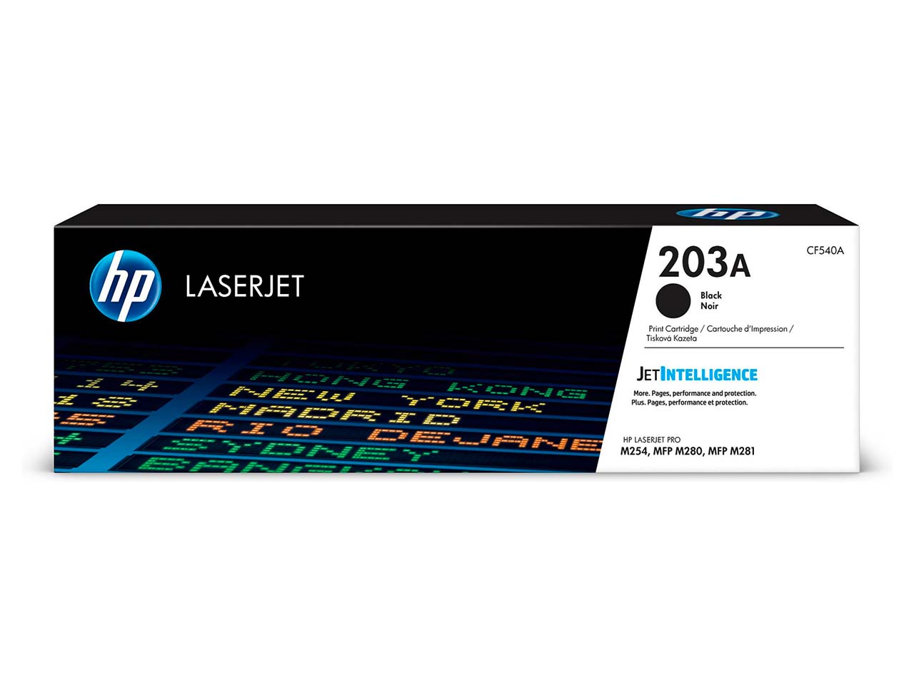hp Toner CF540A, Nr. 203A schwarz