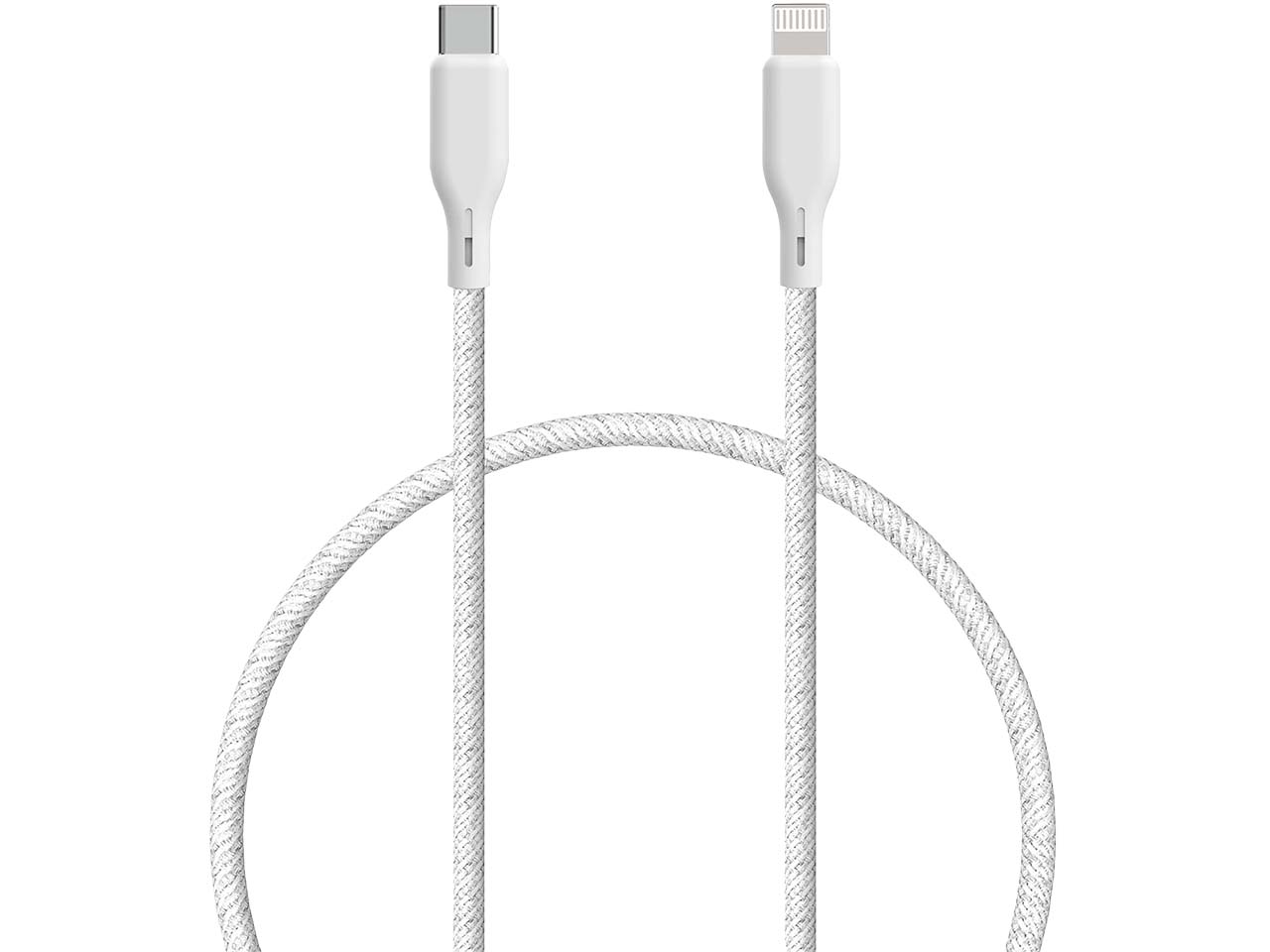 Upström Ladekabel "ESSENTIALS" USB-C auf Lightning,  weiß, 1,2 m