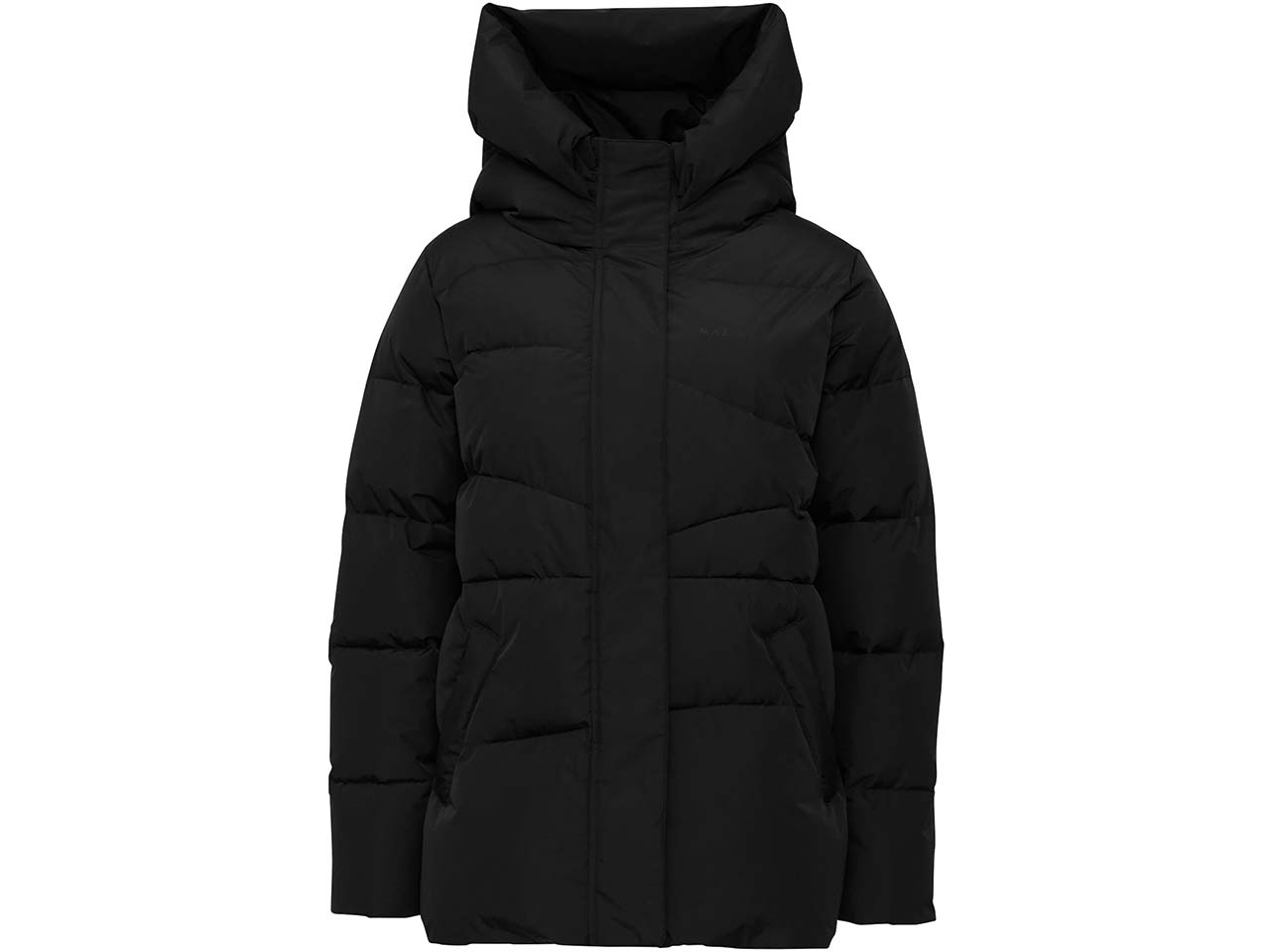 MAZINE Damen-Steppjacke 'Wanda' mit großer Kapuze, black, Gr. S