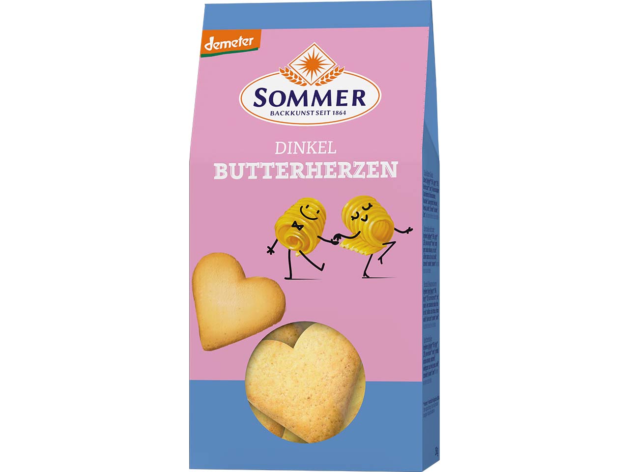 SOMMER Bio-Butter-Herzen aus Dinkel, 150 g