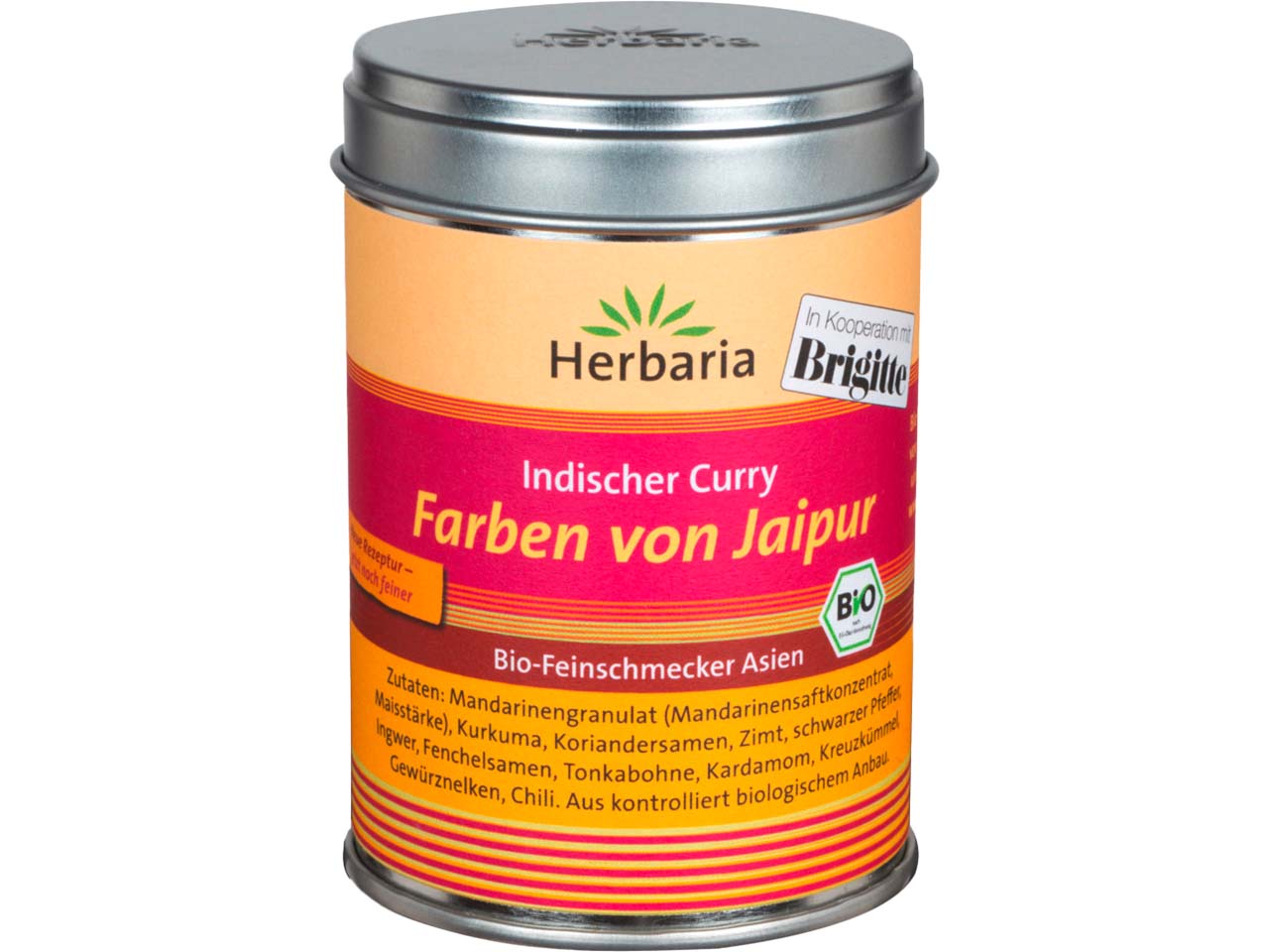 Herbaria Bio-Gewürzmischung Indischer Curry "Farben von Jaipur", 80 g