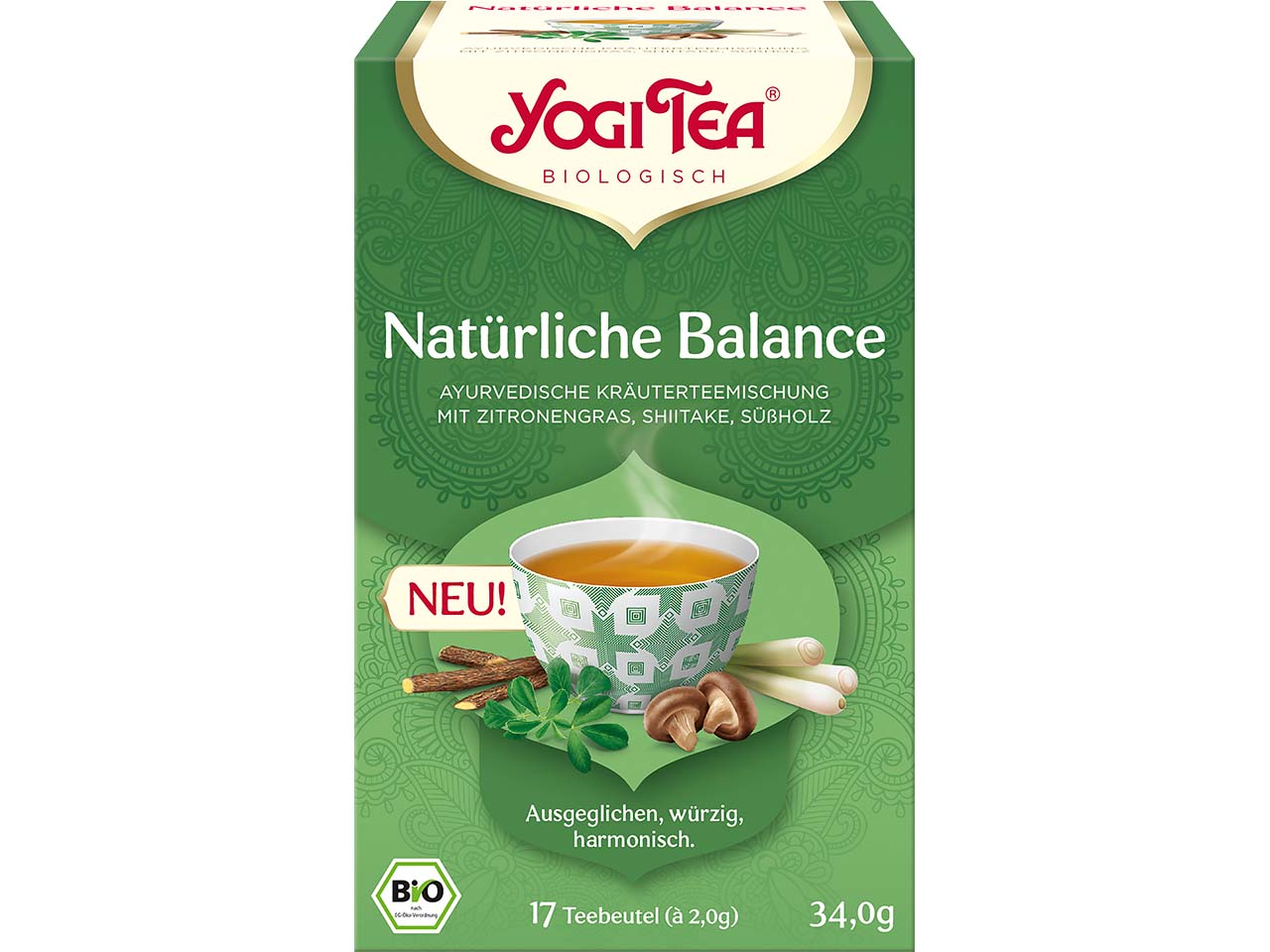 YOGI TEA Bio-Kräutertee "Natürliche Balance", 34 g