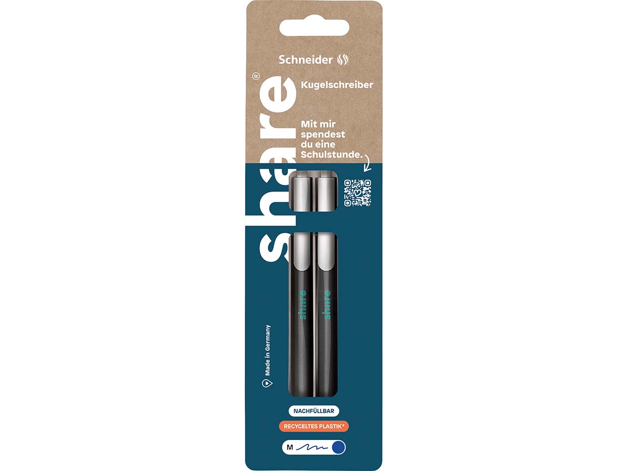 share Kugelschreiber blau, 2er-Pack