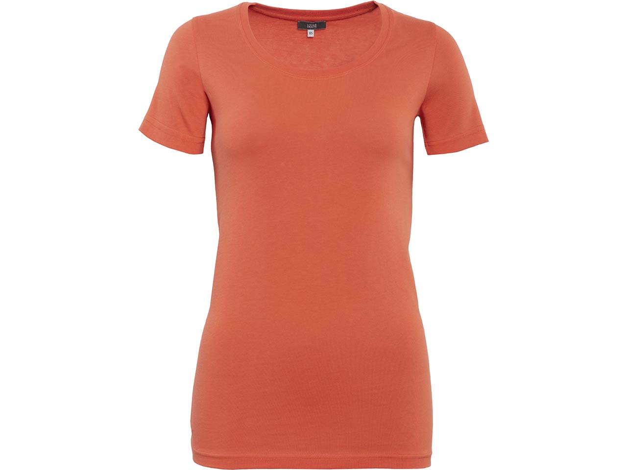 Living Crafts Bio-Damen-T-Shirt "FRIEDA" mit Rundhalsausschnitt, sunset, Gr. M