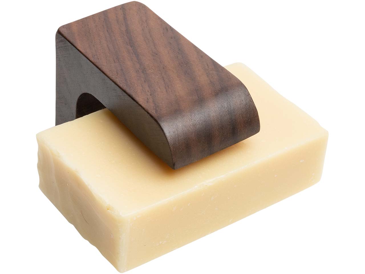 tranquillo Seifenhalter aus massiver Walnuss