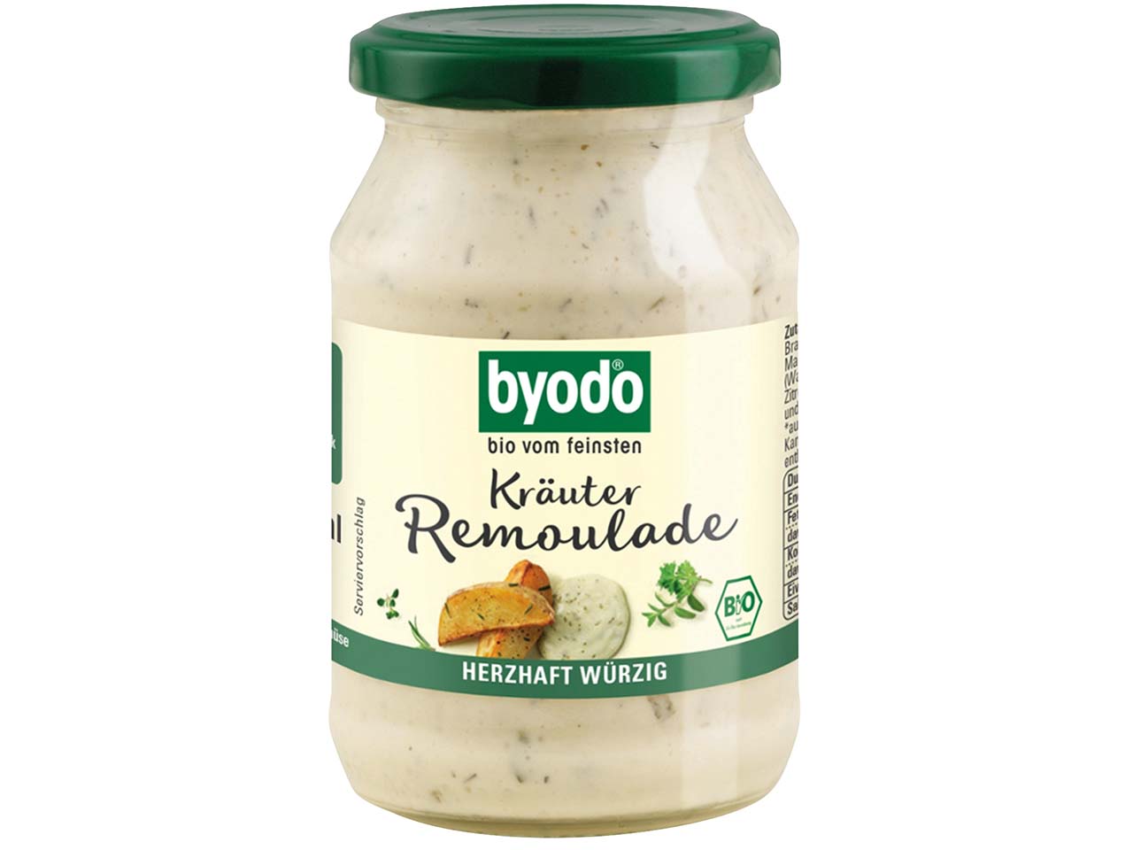 byodo Bio-Kräuterremoulade, 38 % Fett, 250 ml
